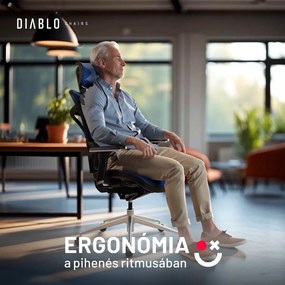 Diablo V-Commander ergonomikus szék: Fekete-Kék