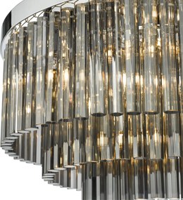 Dar Lighting glamour modern mennyezeti lámpa logan csiszolt króm darlog5410