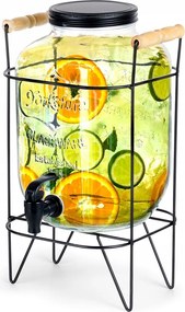 Befőttes üveg Italtartó tégely üveg csaptelep állvány 5,5L