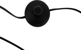 Acél ívlámpa fehér textilbúrával 50 cm - XXL