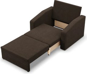 Vertico fekvőfotel, 80 cm széles, fonott, barna