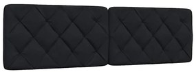 fekete szövet fejtámla párna 180 cm