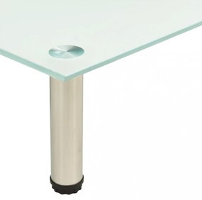 322759 TV Stand Frosted 40x35x17 cm Tempered Glass