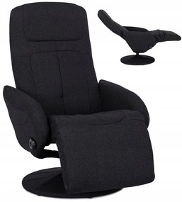 Modern Fotel Fekete Szövet Kárpittal. TONY