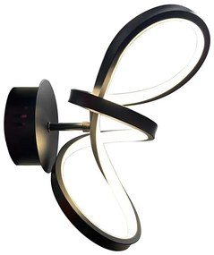 LED Fali lámpa TESORO LED/15W/230V fekete