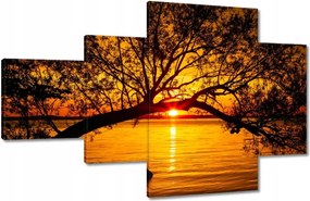 Vászonkép 130x80 Tengerpart Fa Tenger