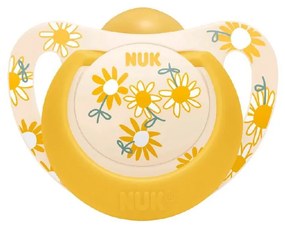 NUK Star baba cumi latex 18-36 h, sárga, vel. 18-36 h