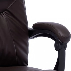 vidaXL barna műbőr masszázsfunkciós irodaszék