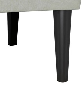 vidaXL Chesterfield Pad Világosszürke 112 x 65,5 x 75 cm Bársony