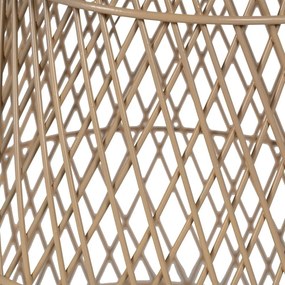 Natúr színű rattan kerek dohányzóasztal ø 70 cm – Ixia