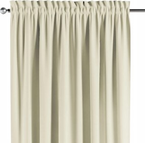 Csatornafüggöny frufruval 1 db 130x260cm krémszínű