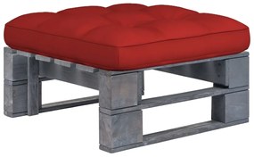 vidaXL szürke impregnált fenyőfa kerti raklapzsámoly