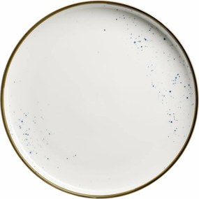 Mäser Sekély tányér Pintar Fehér kék pöttyök 27 cm