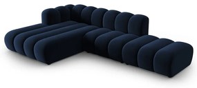 Sötétkék sarokkanapé (bal oldali) Lupine – Micadoni Home