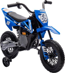 AIYAPLAY Gyermek Elektromos Motor, 12V-os Gyerekkerékpár Zenével, Gyerekjármű Levehető Tanuló Kerekekkel, 2.4-5 km/h, 3-6 Éves Gyerekeknek, max. 30 kg