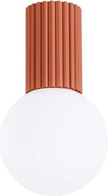 Narancssárga mennyezeti lámpa üveg búrával ø 12 cm Orbital – Sollux