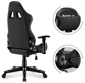 Ergonomikus fekete gamer szék tinédzsereknek