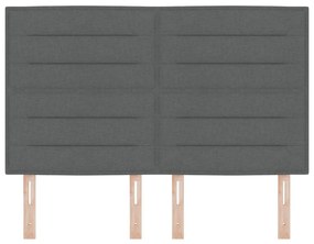 Fejtámla vonal design Sötétszürke 160 cm Szövet