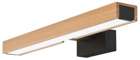 Brilagi-LED fürdőszobai tükörmegvilágítás WOODY MIRROR LED/8W/230V IP44 tölgy/fekete