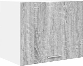 vidaXL Függő szekrény Szürke Sonoma és fehér 50 x 31 x 40 cm Faanyag