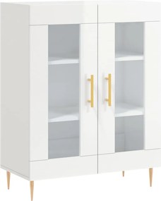 vidaXL magasfényű fehér szerelt fa tálalószekrény 69,5 x 34 x 90 cm