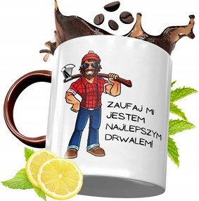 Bordó Bögre Favágónak Születésnapi Ajándék fényképes nyomtatással