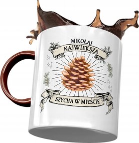 Bordó Bögre Mikulás Kollégáknak Ajándék Nyomtatott Fotóval