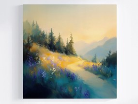 Vászonkép Canvas Tájkép Hegyek Út Ösvény 80x80