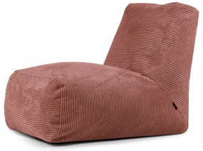 Téglavörös kordbársony babzsákfotel Tube – SLOWDOWN