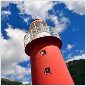 Poszterek 70x70 Piros világítótorony