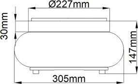 Elstead Lighting QUOIZLE QZ-TRILOGY-FS-OZ Süllyesztett mennyezeti lámpa 2x60W/E27