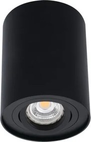 Falra szerelhető halogén mozgatható Spot lámpatest kerek Bord GU10 fekete Kanlux