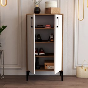 Prag - Walnut, White