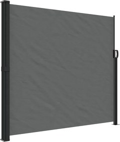 vidaXL antracitszürke behúzható oldalsó napellenző 180 x 300 cm