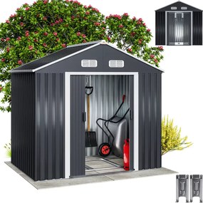 Kerti szerszámtároló ház XL, 196x132x188cm, antracit Gardebruk