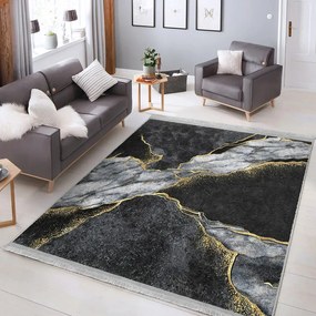 Fekete szőnyeg 160x230 cm – Mila Home