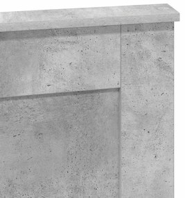 Fejtámla fejtámlával Beton Szürke 135 cm Faanyag