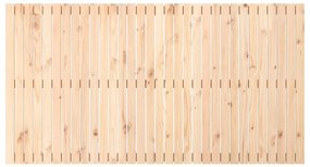 tömör fenyőfa fali fejtámla 204 x 3 x 110 cm