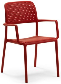 BORA karfás kerti design szék, rosso