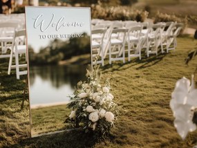 Tükör matrica S13 – Welcome to our wedding