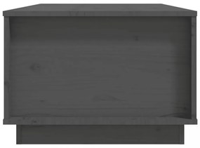 szürke tömör fenyőfa dohányzóasztal 100 x 50 x 35 cm