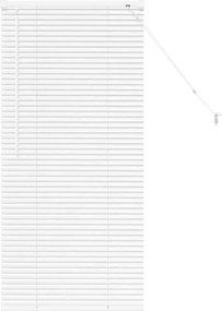 vidaXL Zsalugáter Redőnyök Fehér 130 x 60 cm Alumínium