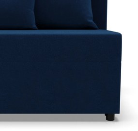 Nobu sarokkanapé, bársony, univerzális oldal, kék