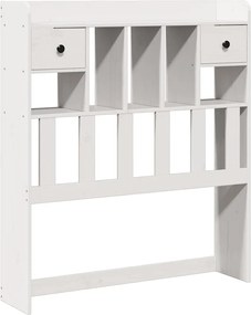 vidaXL fehér tömör fenyőfa fejtámla tárolóval 75 cm