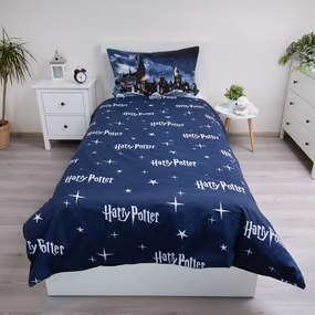 Harry Potter Hogwarts Night ágyneműhuzat 140×200cm, 70×90 cm microfibre