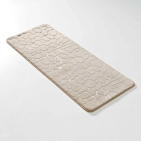 Bézs textil fürdőszobai kilépő 50x120 cm Ricochet – douceur d'intérieur