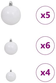 Műkarácsonyfa LED -es lámpákkal Zöld 120cm PVC