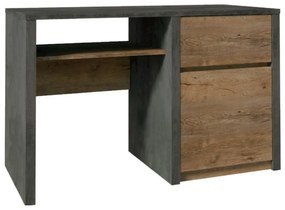 COLORADO B1 íróasztal, smooth grey/sötét lefkas tölgy