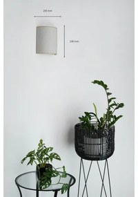 Brilagi - Fali lámpa SEMI 1xE27/15W/230V átm. 20 cm világos szürke