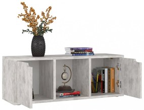 betonszürke szerelt fa TV-szekrény 88,5 x 27,5 x 30,5 cm